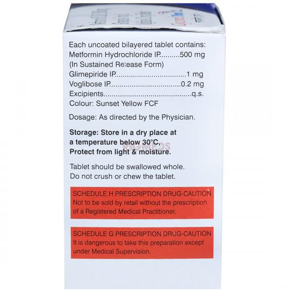 Glycomet Trio 1 Tablet SR