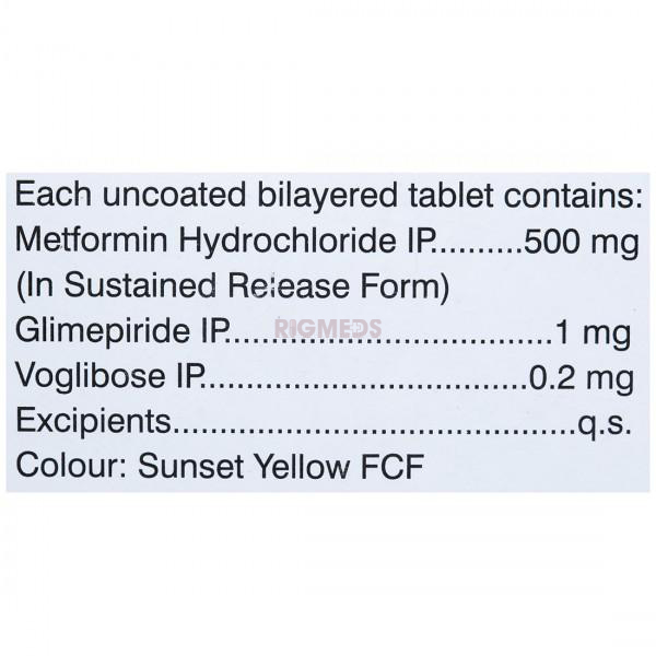Glycomet Trio 1 Tablet SR