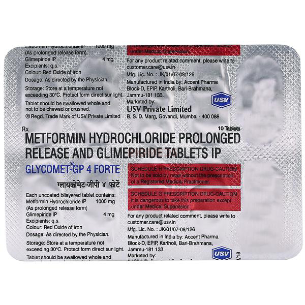 Glycomet GP 4 Forte Tablet PR