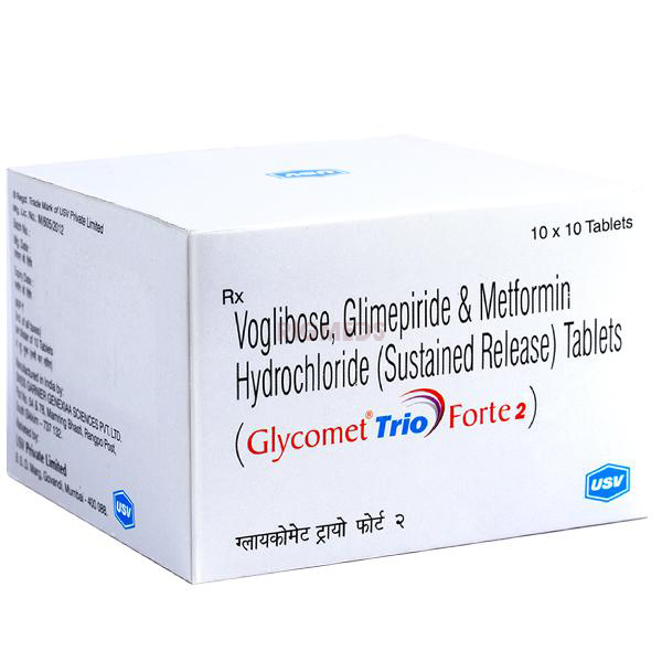 Glycomet Trio Forte 2 Tablet SR