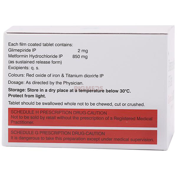 Glycomet GP 2/850 Tablet SR