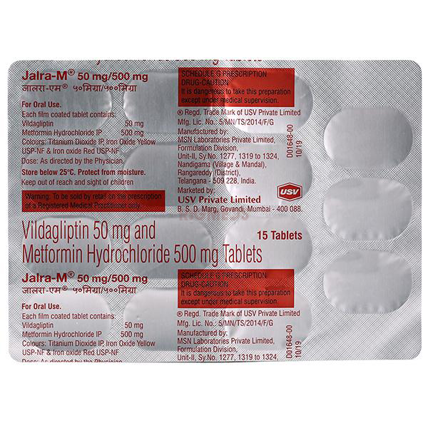 Jalra M 50Mg/500Mg Tablet