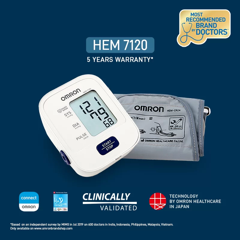 Omron Digital Blood Pressure Machine HEM 7120