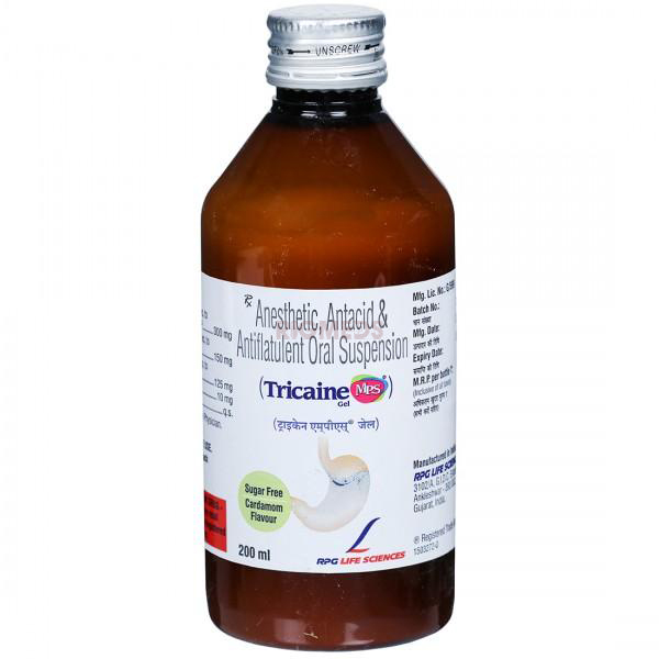 Tricaine Mps Gel Cardamom Sugar Free (200ml)