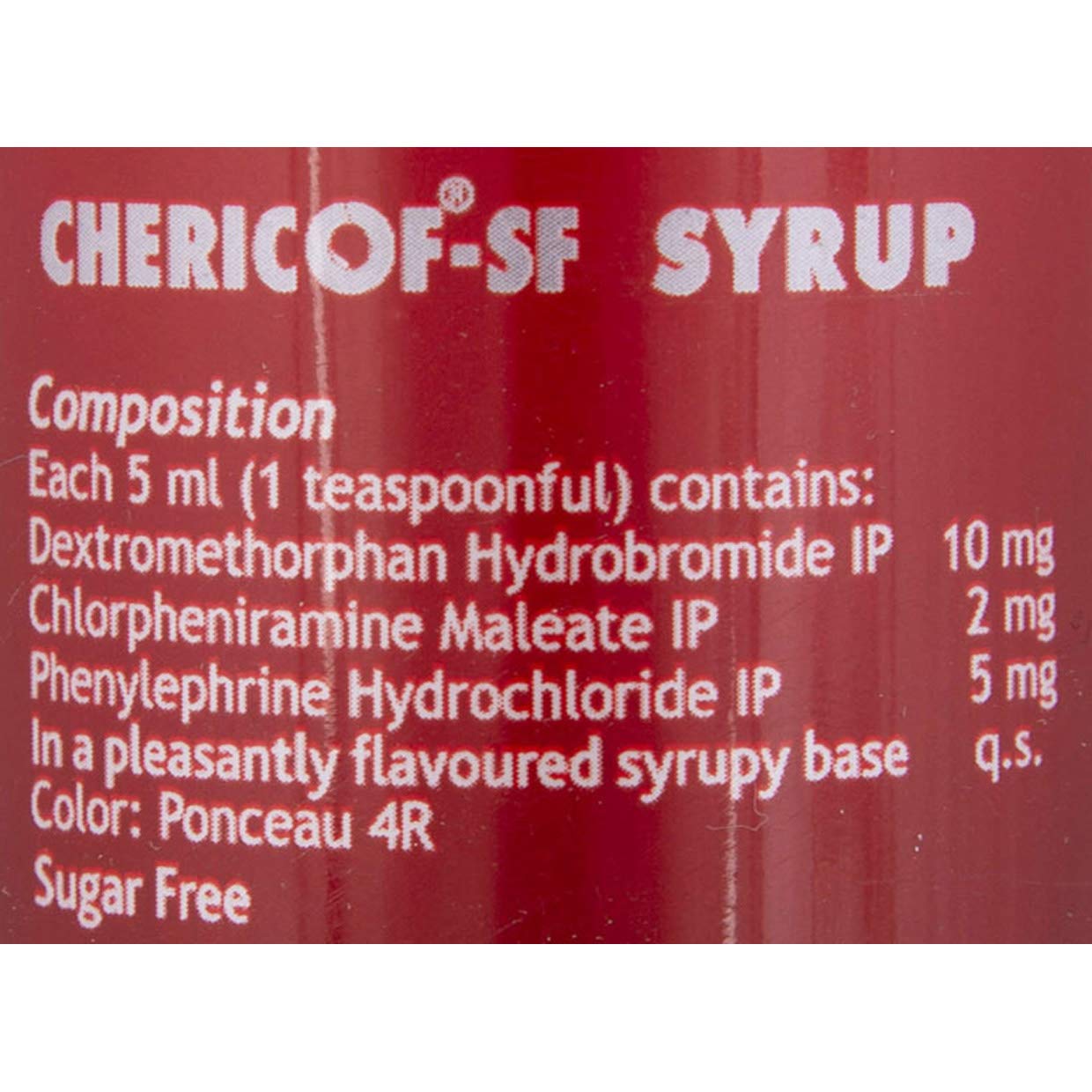 Chericof SF Syrup Sugar Free