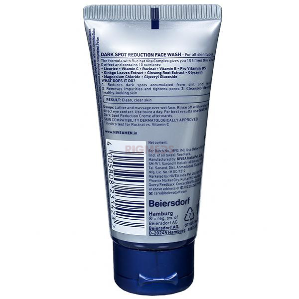 Nivea Men Dark Spot Reduction Face Wash (50Gm)