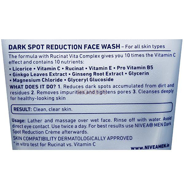 Nivea Men Dark Spot Reduction Face Wash (50Gm)