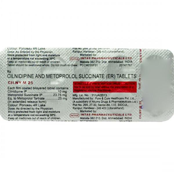 Cilny M 10Mg/25Mg Tablet