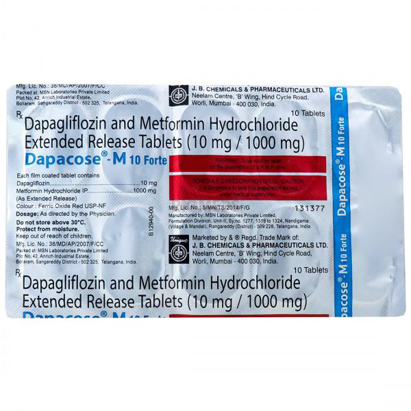 Dapacose M 10 Forte Tablet ER