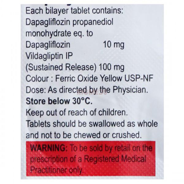 Daparyl V 10Mg/100Mg Tablet
