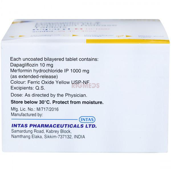 Daparyl M 10Mg/1000Mg Tablet ER