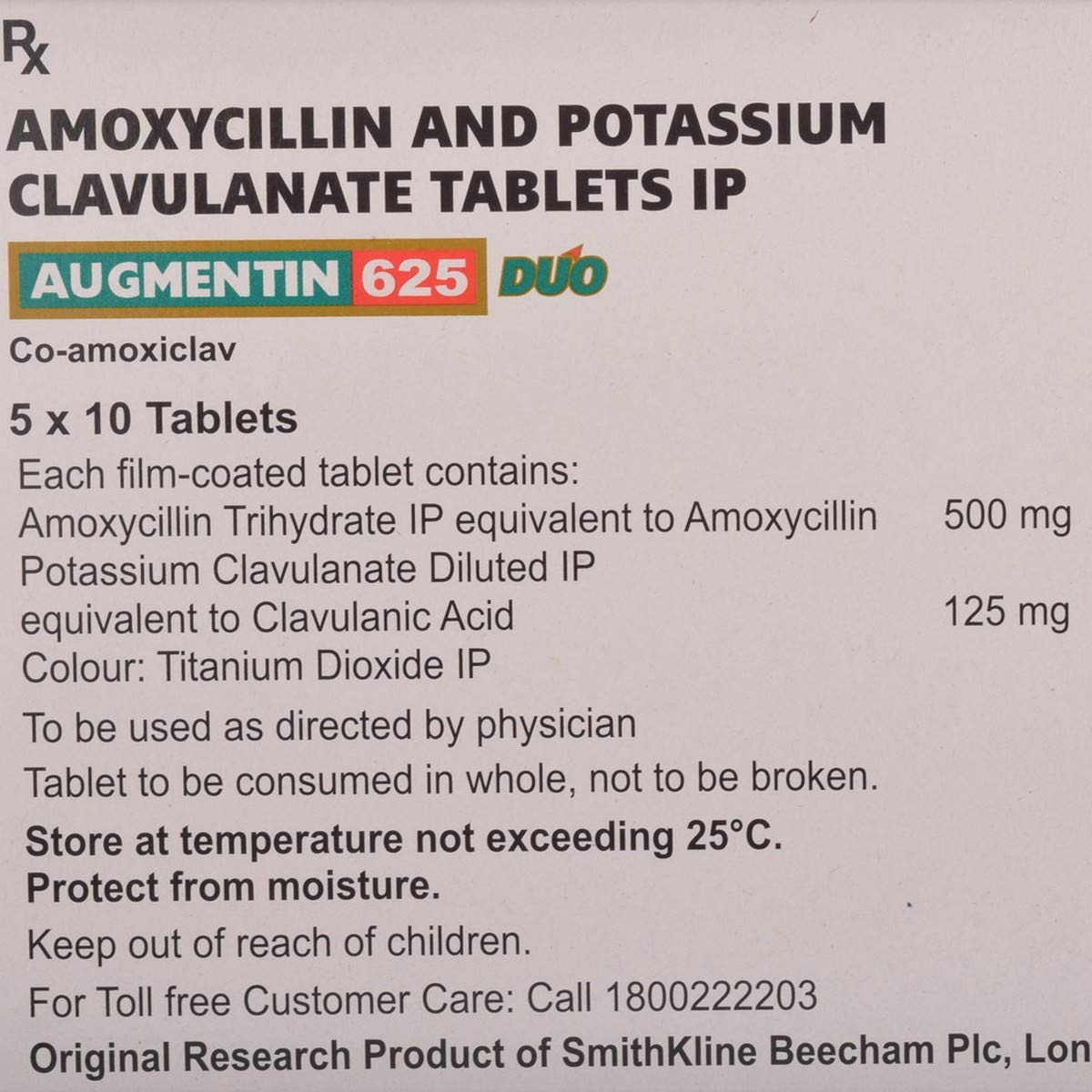 Augmentin 625 Duo Tablet