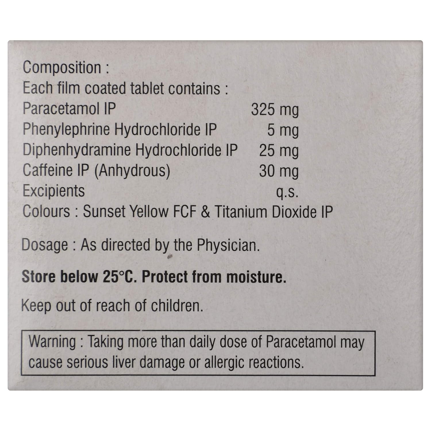 Maxtra Cold Plus Tablet