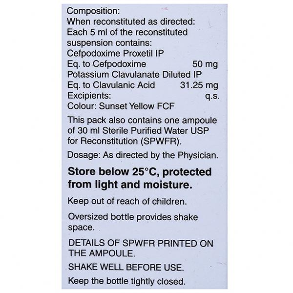 Monocef O CV 50/31.25 Dry Syrup