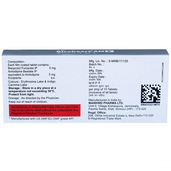 Bisoheart AM 5 Tablet