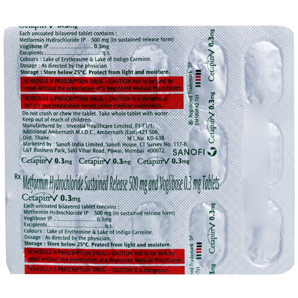 Cetapin V 0.3mg Tablet SR