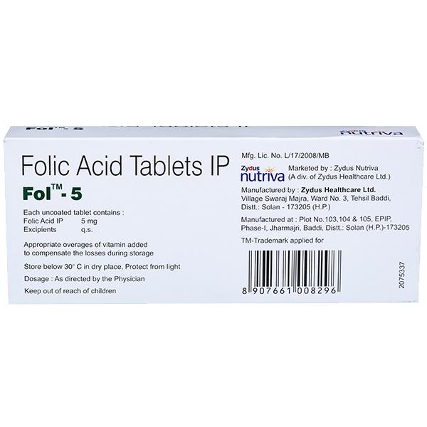 Fol 5Mg Tablet