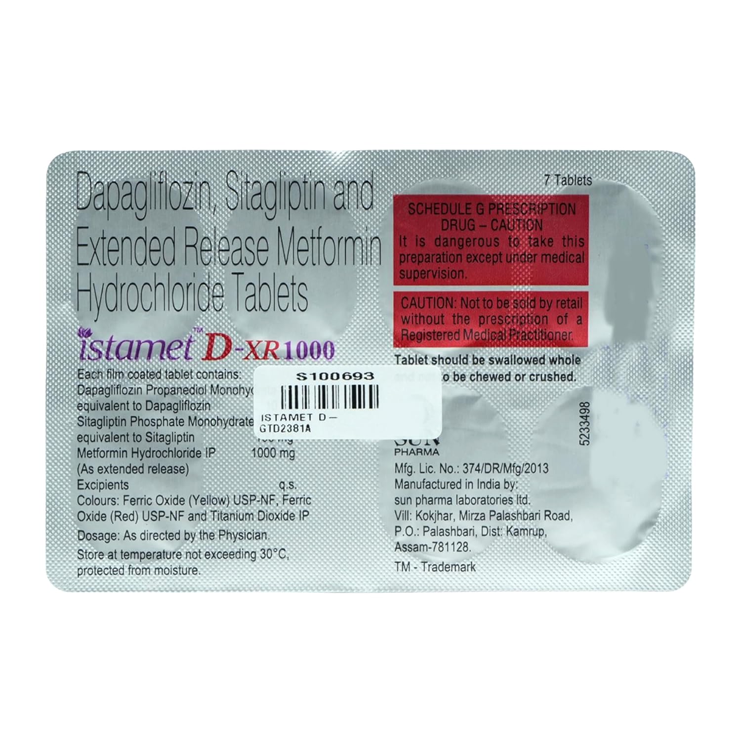 Istamet D XR 1000 Tablet