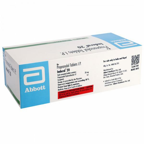 Inderal 20Mg Tablet