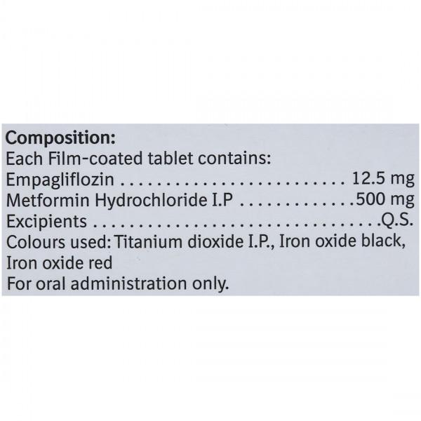 Jardiance Met 12.5mg/500mg Tablet