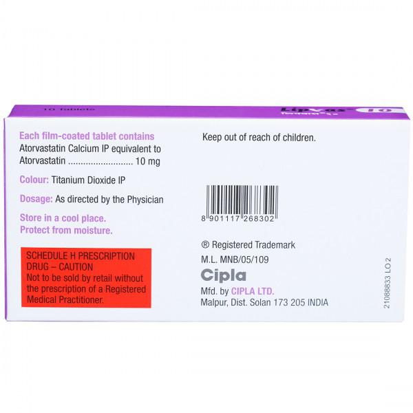 Lipvas 10 Tablet