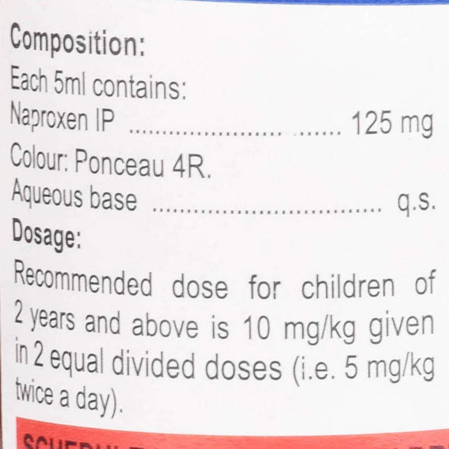 Naprosyn 125Mg/5ml Oral Suspension