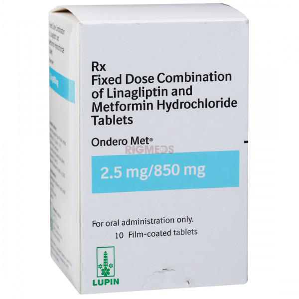 Ondero Met 850Mg/2.5Mg Tablet