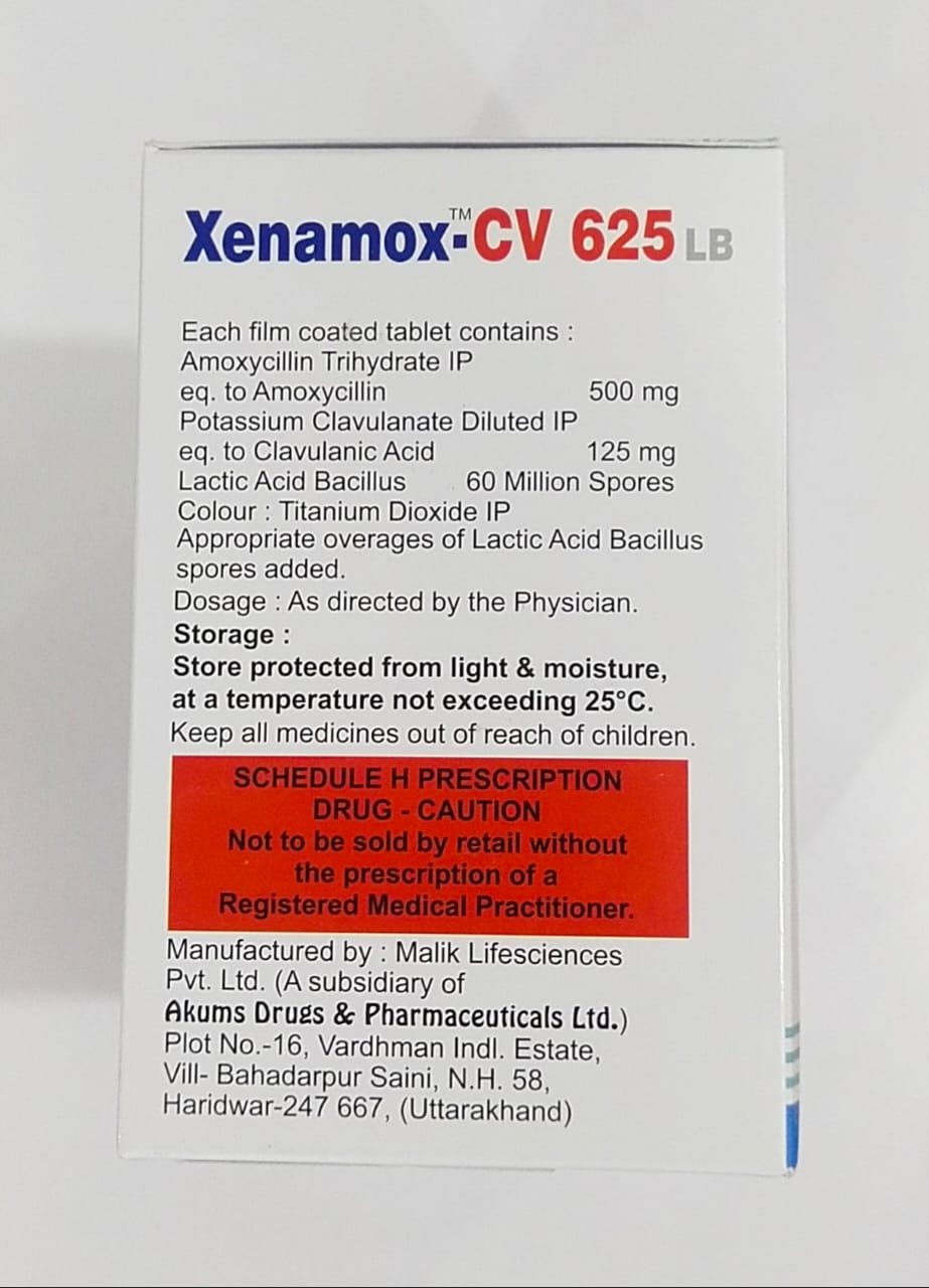 Xenomox CV 625 LB Tablet